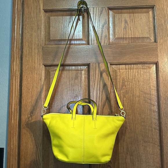 NWT Kate Spade Saturday Freeform Yellow Satchel - Picture 4 of 10
